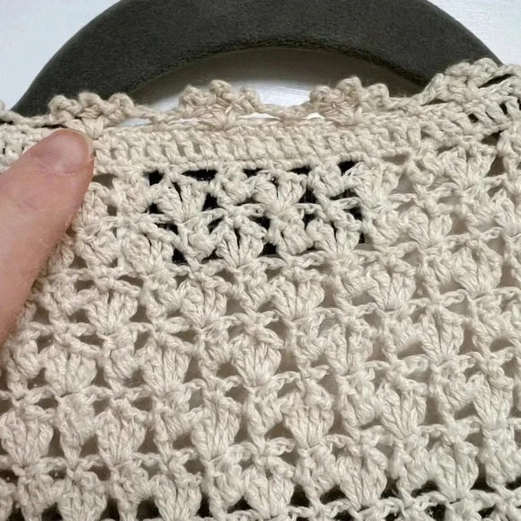 VTG Crochet Vest Macrame Vest Vintage Vest - Picture 7 of 8